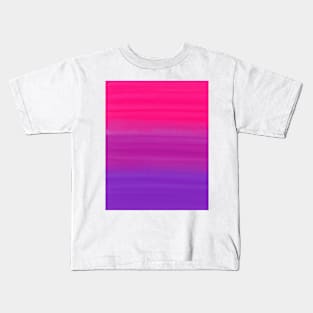 Hot pink and purple watercolor gradient artwork Kids T-Shirt